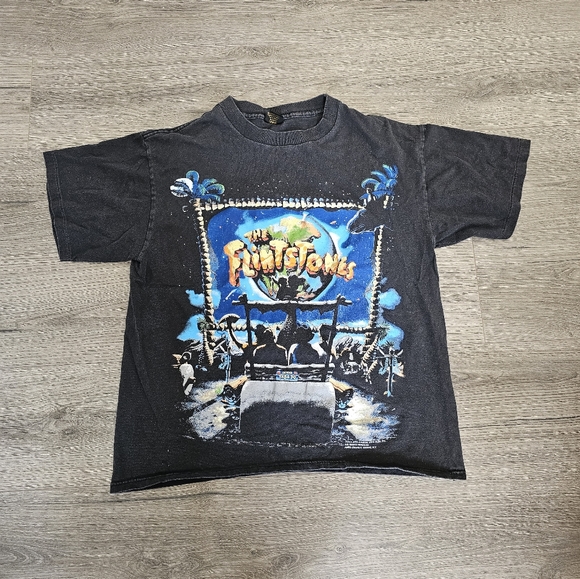 Vintage 90s The Flintsones Movie Single Stitch T Shirt Mens Large